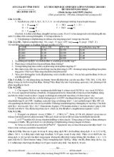 Kỳ thi chọn học sinh giỏi lớp 10 năm học 2010 - 2011 đề thi môn Hoá học